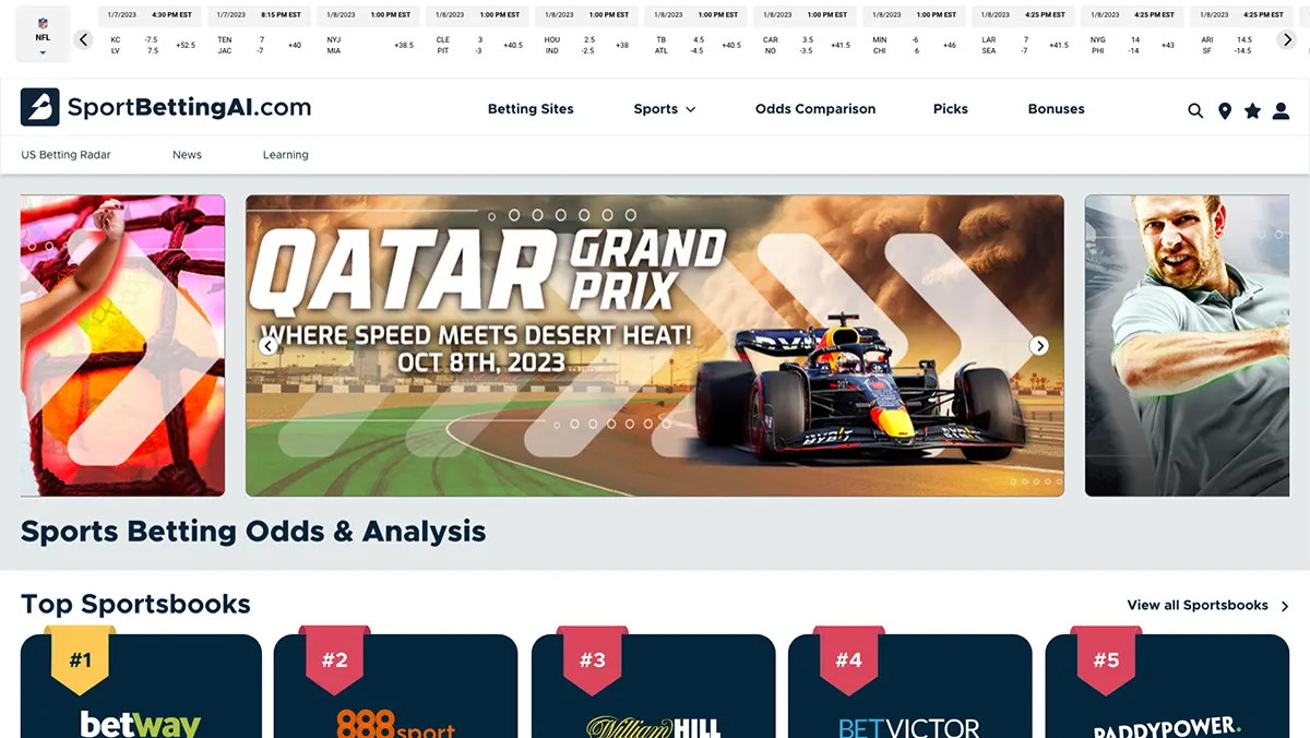 SportBettingAI: portal de apuestas deportivas con cuotas en vivo, ranking de casas de apuestas y análisis